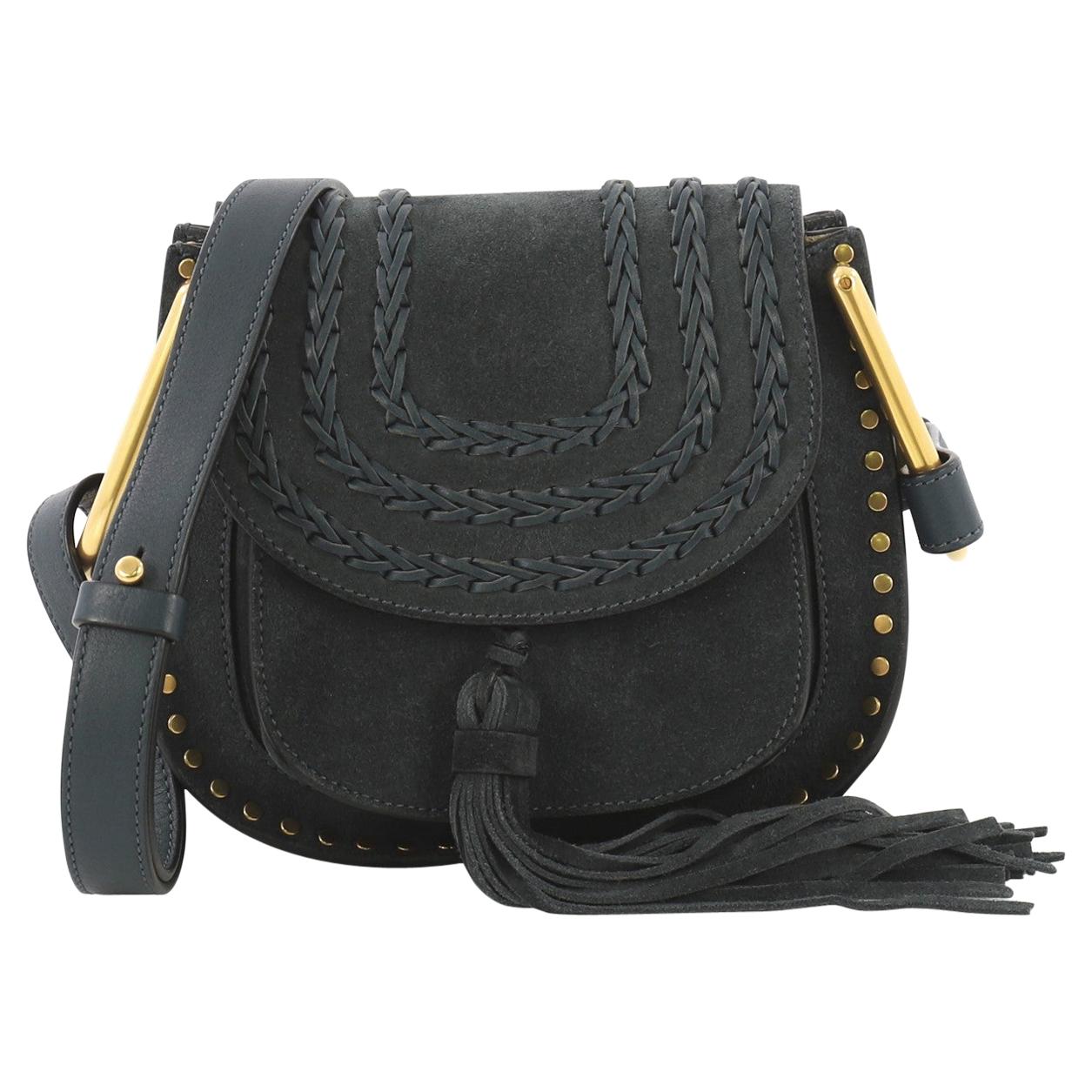 Chloe Hudson Handbag Whipstitch Suede Mini