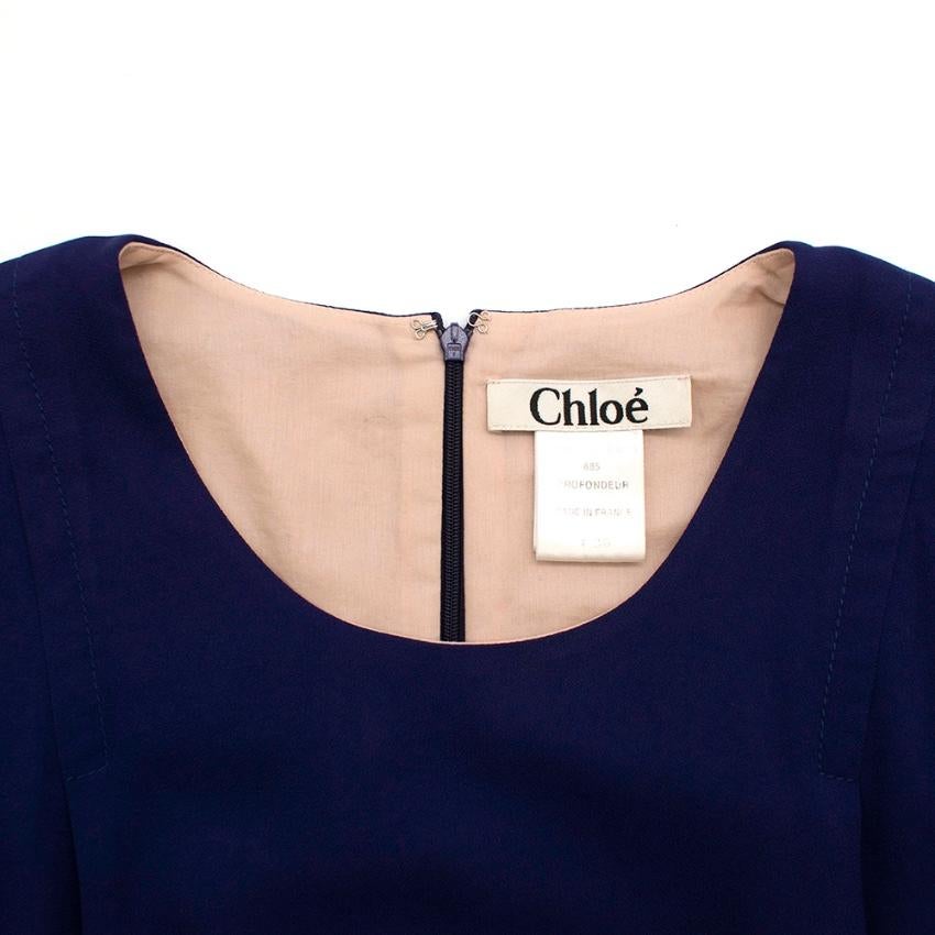 chloe dress in indigo