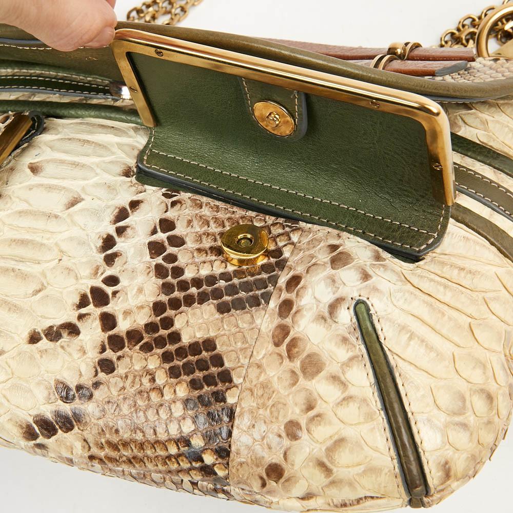 Women's Chloe Irina Crossbody Beige Python Bag For Sale