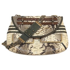 Chloé Irina - Sac à bandoulière en python beige