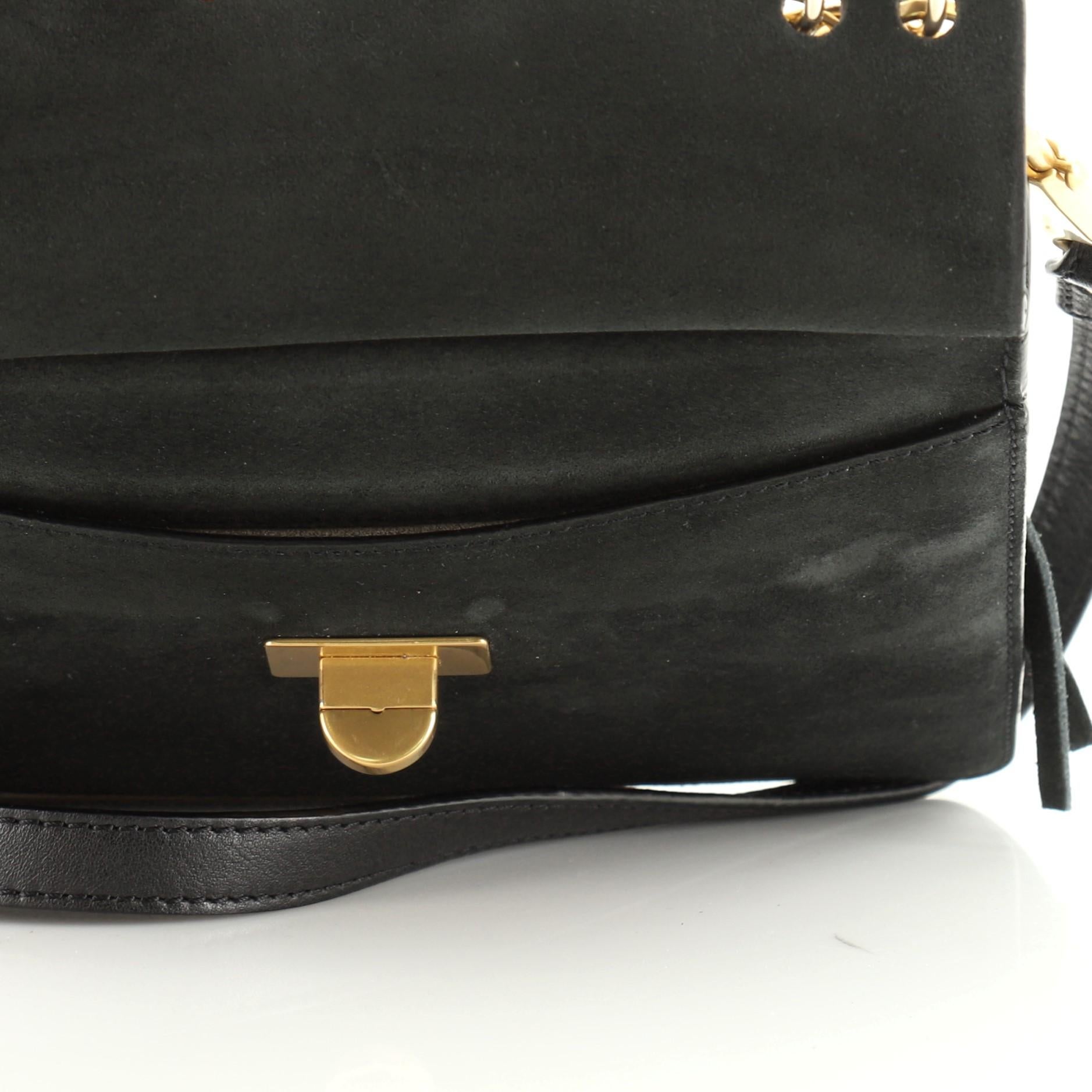 Chloe Jane Crossbody Bag Leather and Suede Small In Good Condition In NY, NY