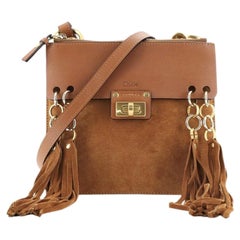Chloe Jane Crossbody Bag Leather and Suede Small