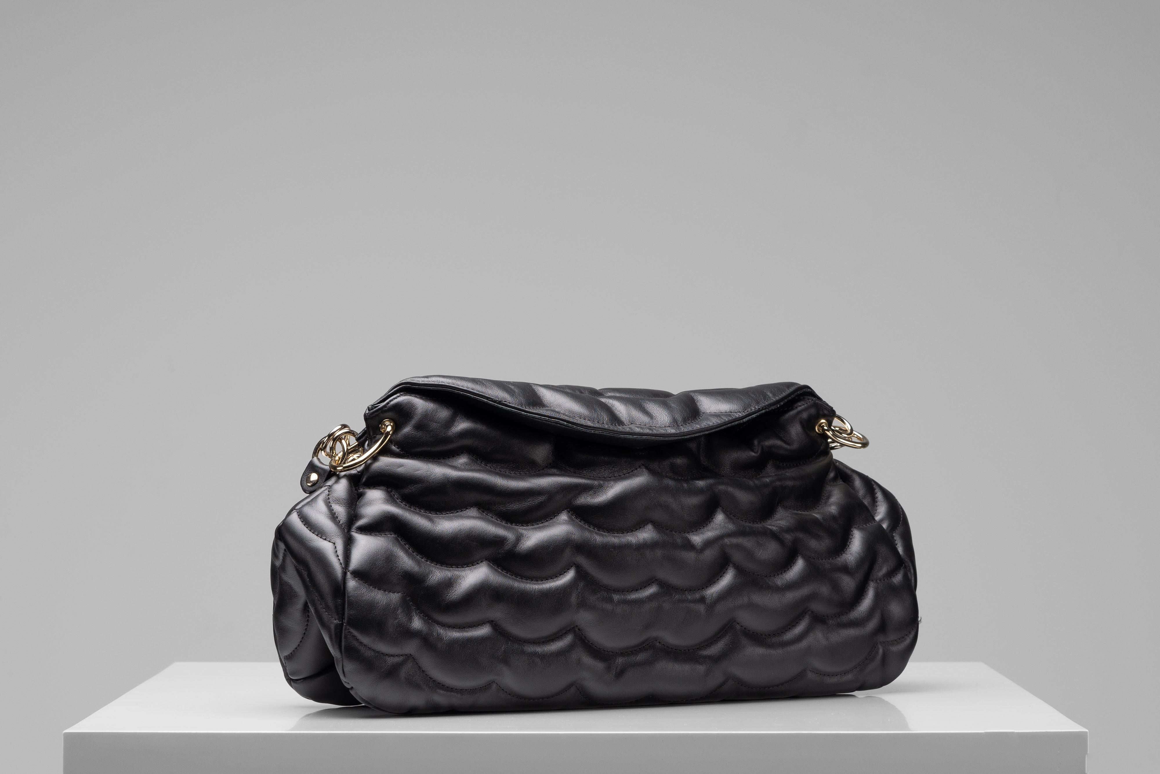 Chloe Juana Black Chain Bag Quilted Leather Rare For Sale 1