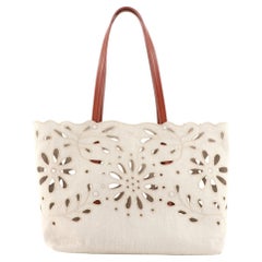 Chloe Kamilla Tote Cut Out Linen East West