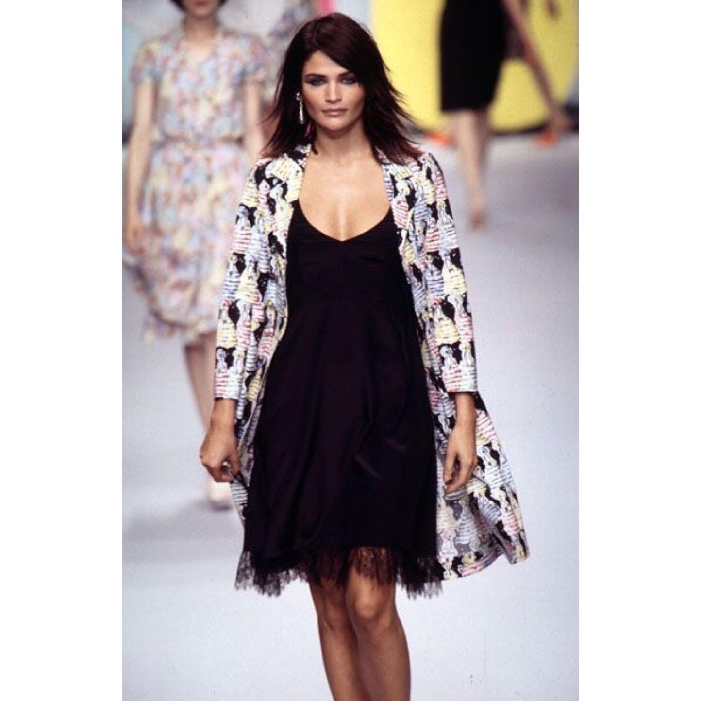 Chloé  Karl Lagerfeld - Blazer à boutons peints, imprimé figuratif coup de pinceau, 1996 en vente 4