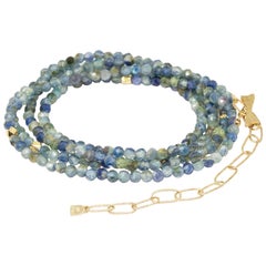 Chloe Kyanite Gold 18 Karat Gemstone Convertible Wrap