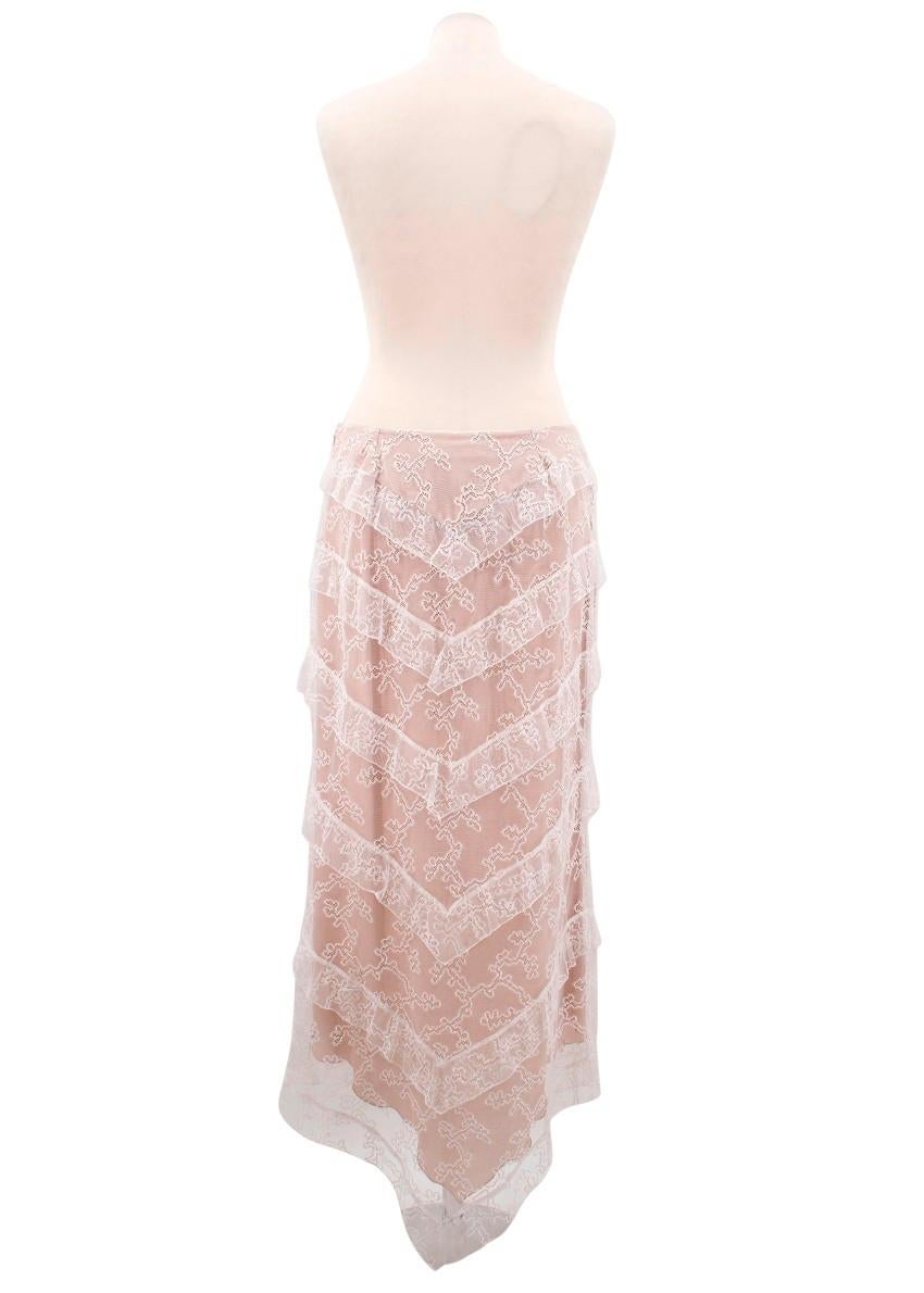  Chloe Lace Skirt with Nude Lining - Size US 4/6 For Sale 1