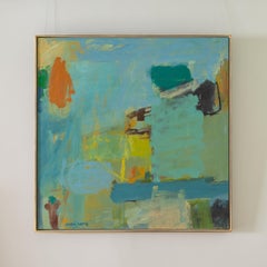 Breathe Before You Jump - Zeitgenössisches abstraktes Ölgemälde des 21. Jahrhunderts