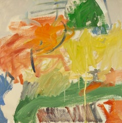 Inicio del Otoño - Naranja + Amarillo Pintura al Óleo Abstracta Contemporánea