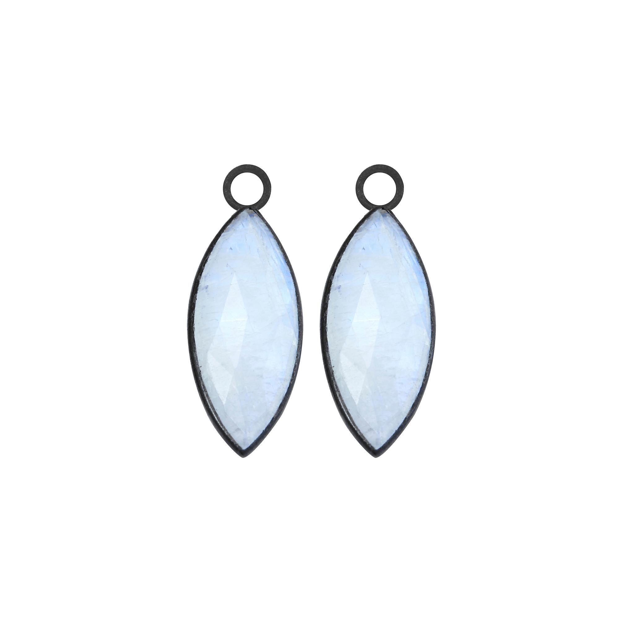 lapis and moonstone earrings