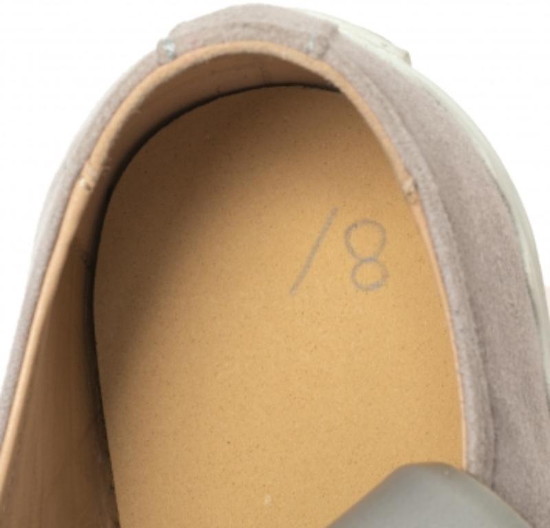 Chloe Lauren Grey Suede Low Top Sneakers Size 38 1