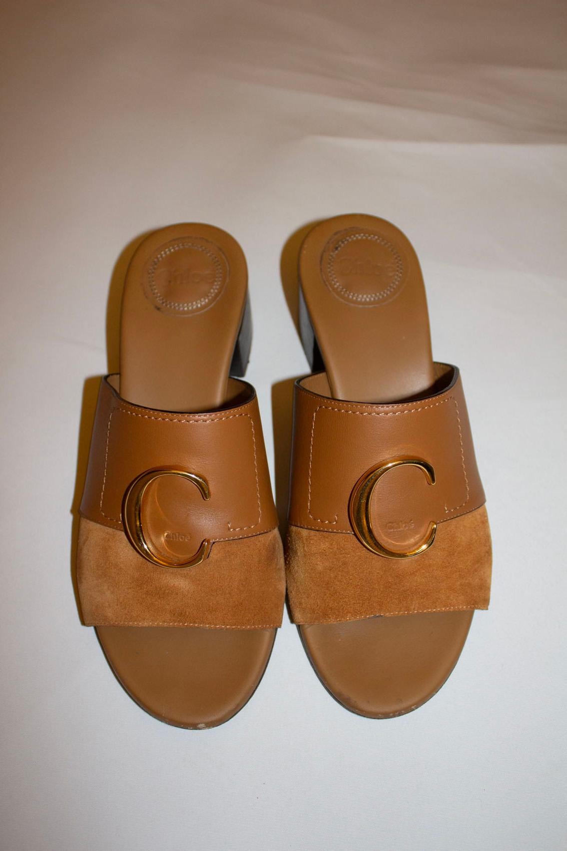 Chloe mules sale outlet