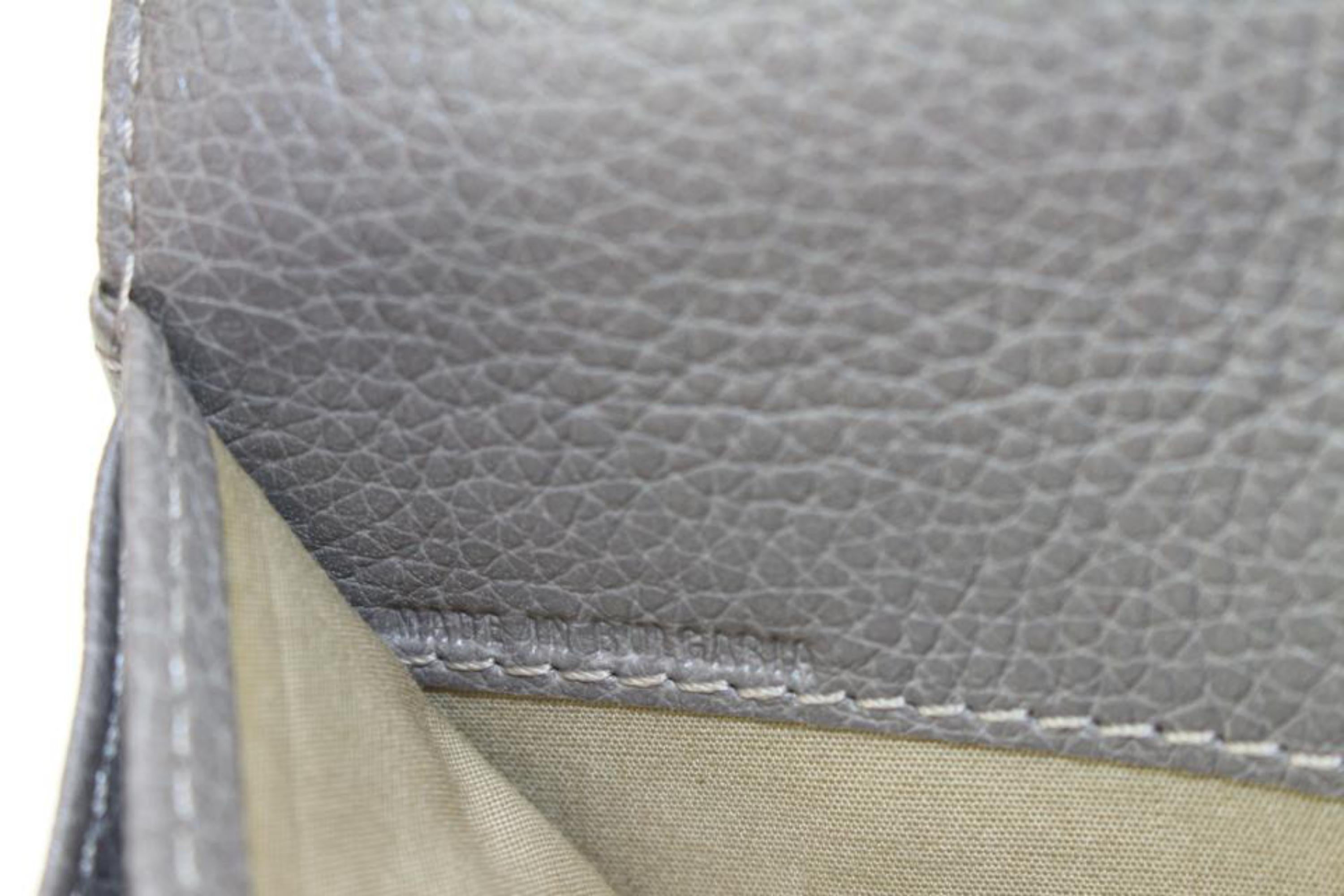 Chloé Leather Gray x Gold Paddington Long Wallet 71cl422s at 1stDibs