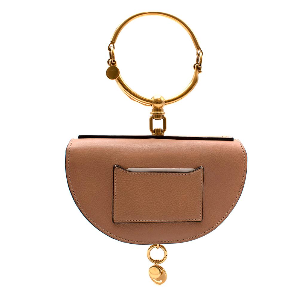 Chloe Leather & Suede Patchwork Nile Minaudiere Cross-Body Bag

- Stitched paneling on the front of the bag with a mixture of suede and leather
- Gold metal hardware 
- Detachable & Adjustable cross-body strap
- Gold metal feet at the bottom of the