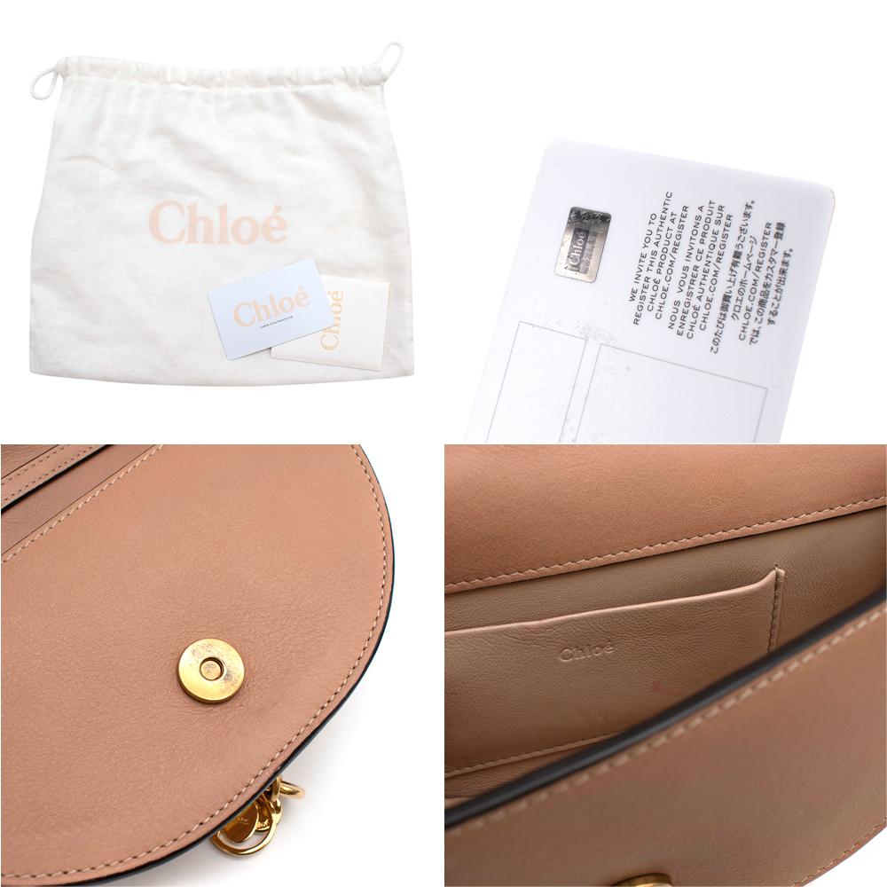 Bolso Cruzado Chloe Nile Minaudiere de Piel y Ante con Parches en venta 4