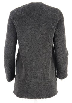 Chloé Leather Trimmed Shearling Coat FR 36 UK 8