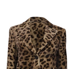Chloé Leopard-Print Single-Breasted Jacket in Animal Print Cotton