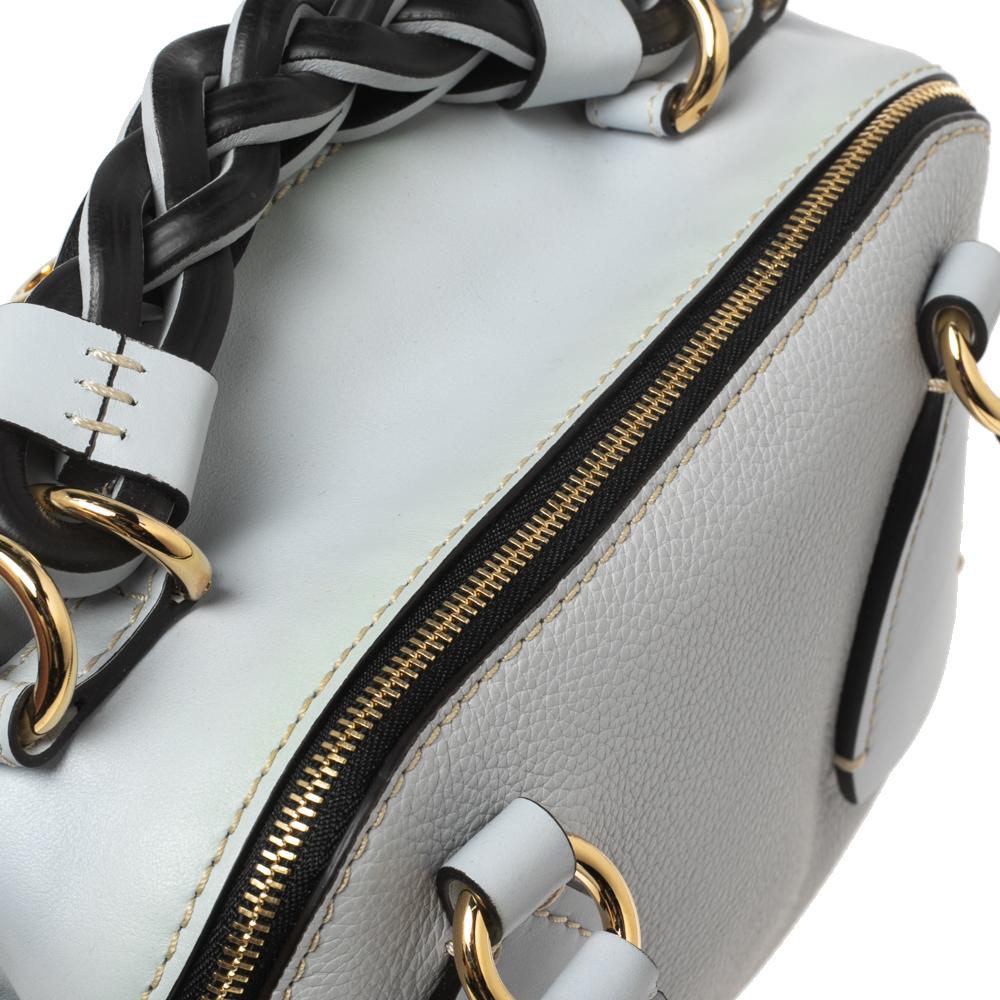 Chloe petite sac à bandoulière Daria en cuir bleu clair 4