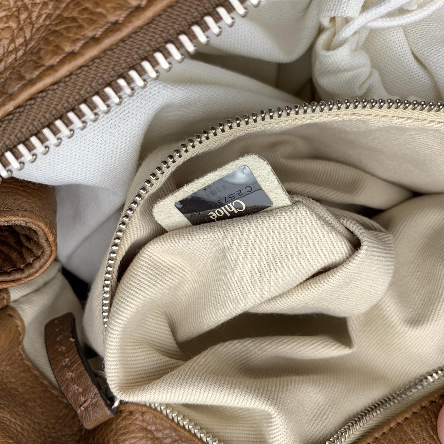 Chloe Light Brown Leather Paddington Tote Bag Satchel Handbag 3