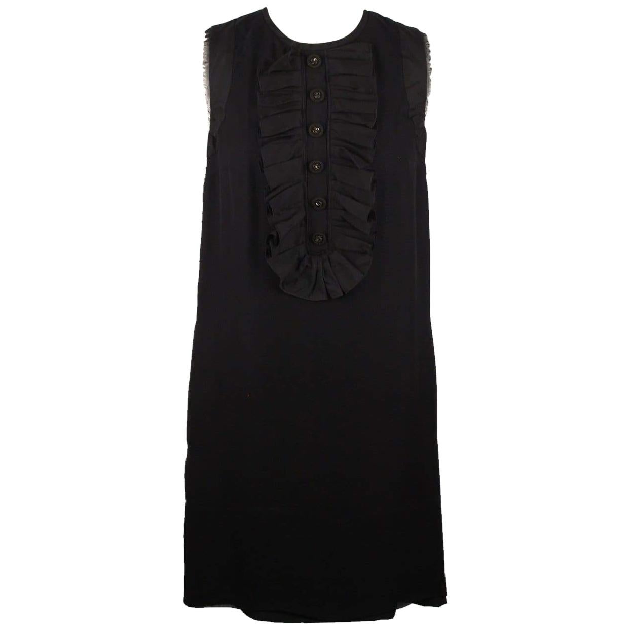 Chloe Little Black Dress Bib Detailing