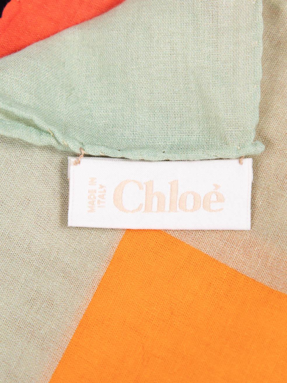 Chloé Logo Silhouette Schal 1