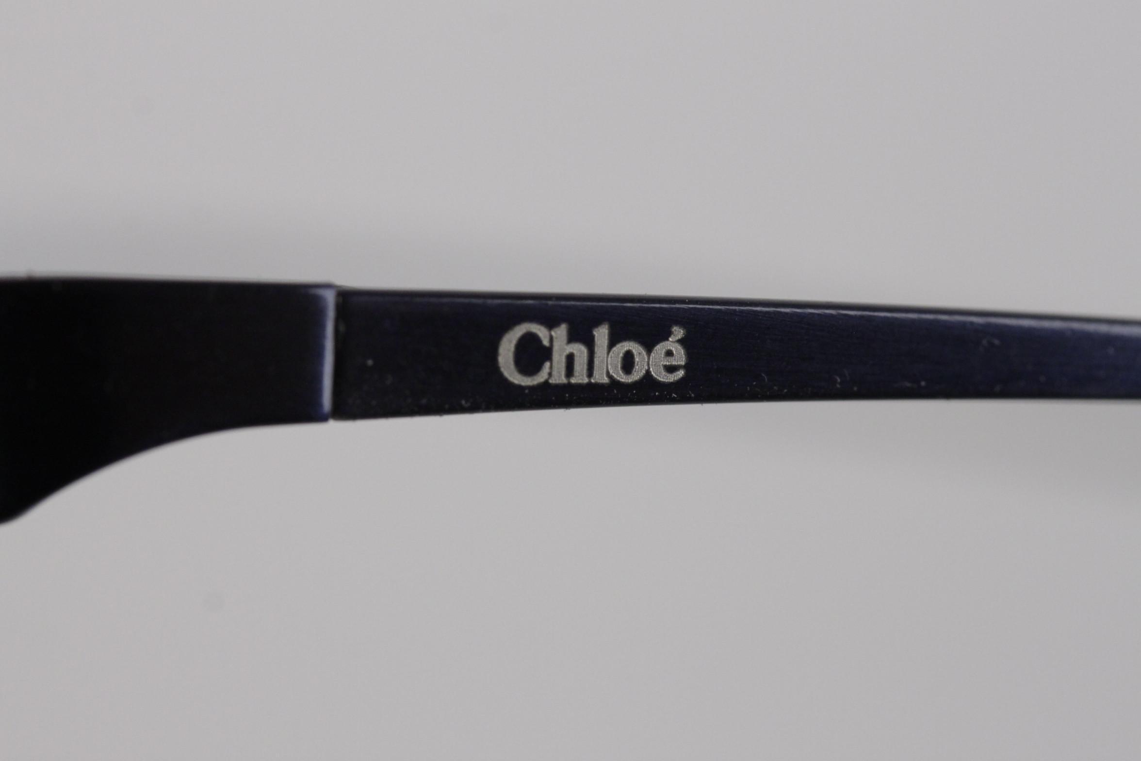 Chloe Lunettes Unisex Blue Sunglasses Mod. 85S 63mm New Old Stock In New Condition In Rome, Rome