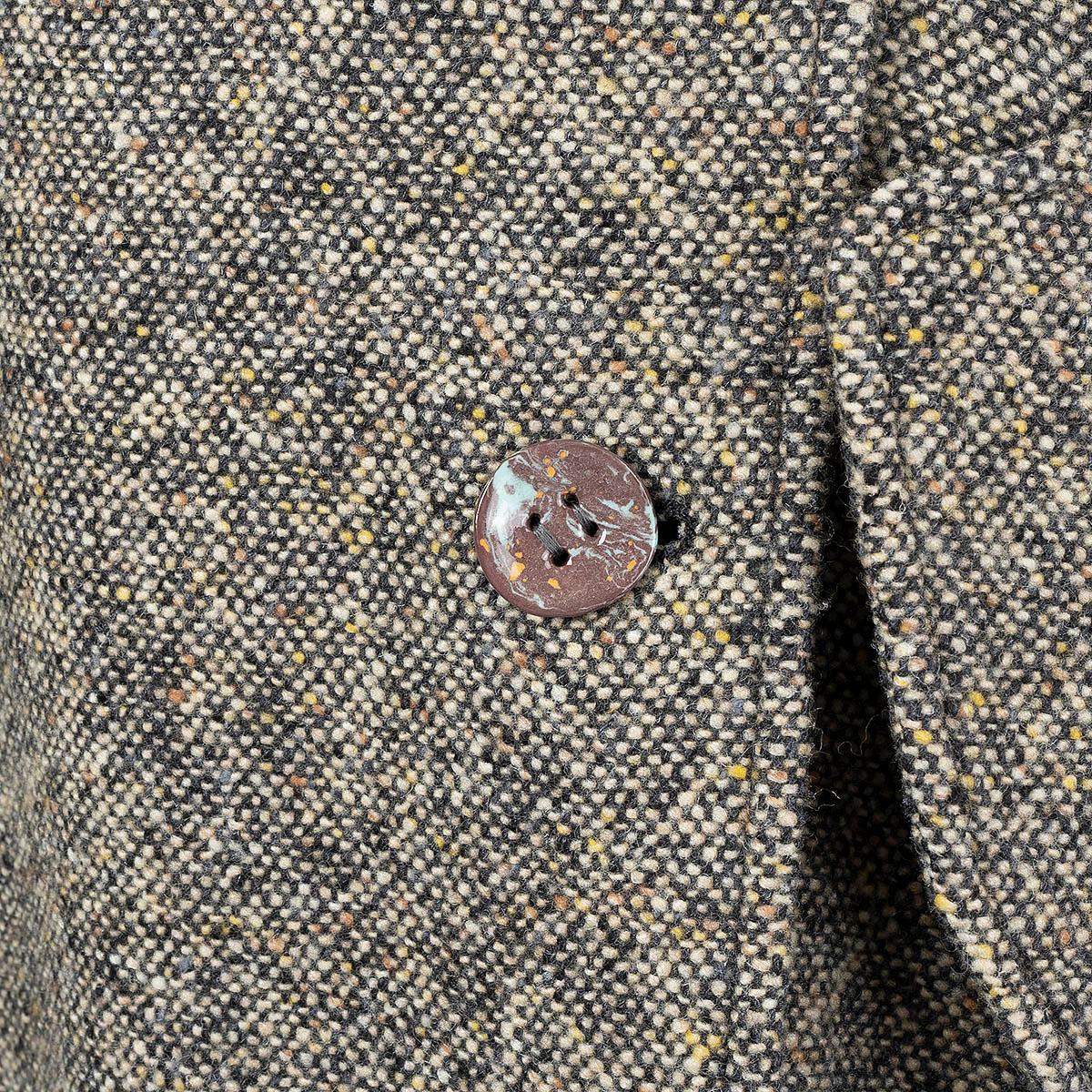 CHLOE Mainly Brow wool 2021 BELTED HOODE TWEED Coat Jacket 38 S 2