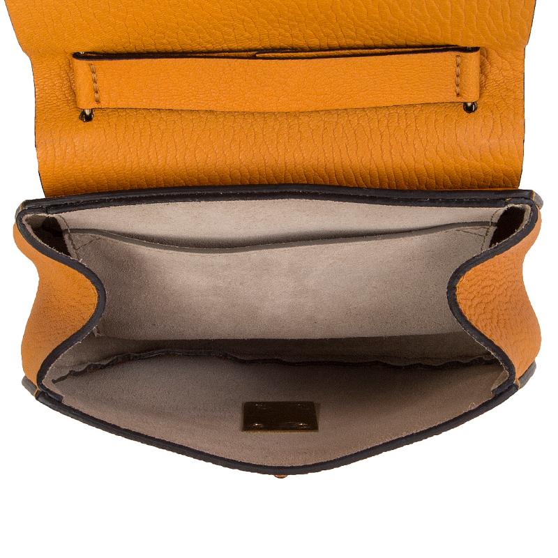 CHLOE mango yellow leather DREW MINI Shoulder Bag 1