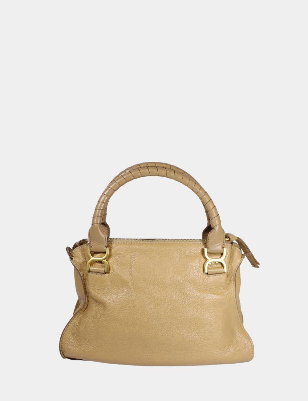 Chloe Marcie Beige Bag In Good Condition In Amman, JO