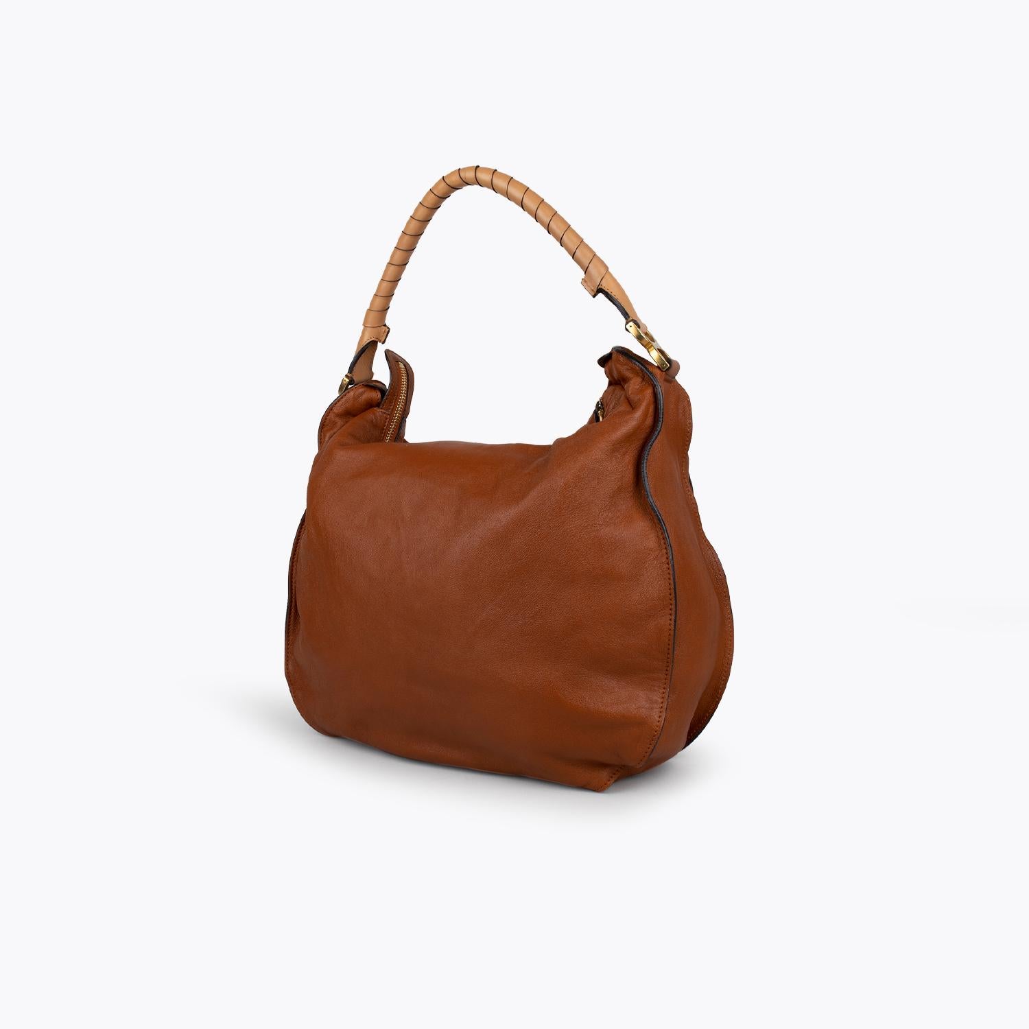 Brown CHLOÉ Marcie Braided Hobo Bag