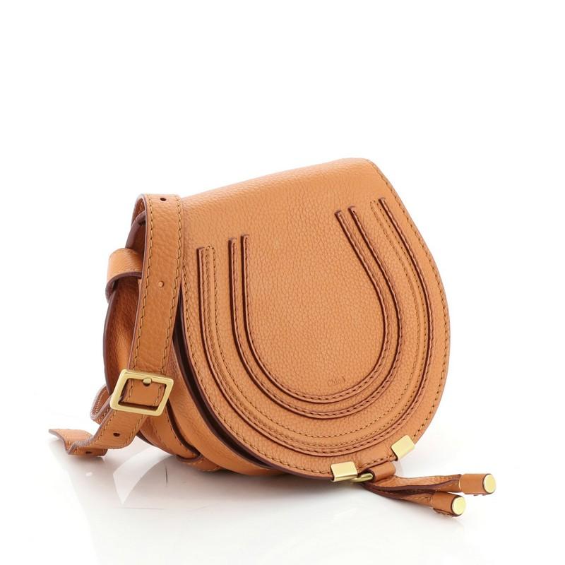 Brown Chloe Marcie Crossbody Bag Leather Mini