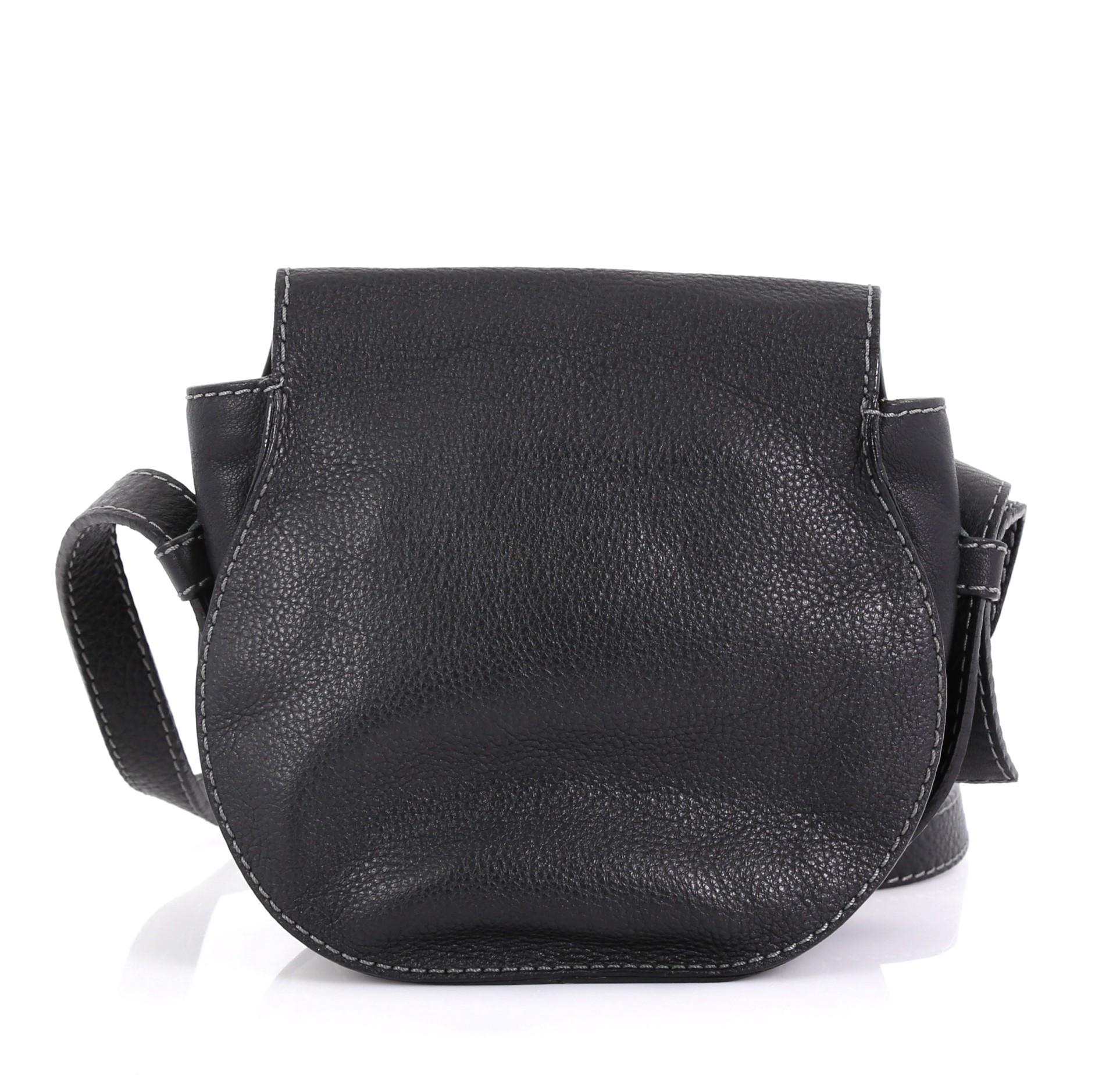 Chloe Marcie Crossbody Bag Leather Mini In Good Condition In NY, NY