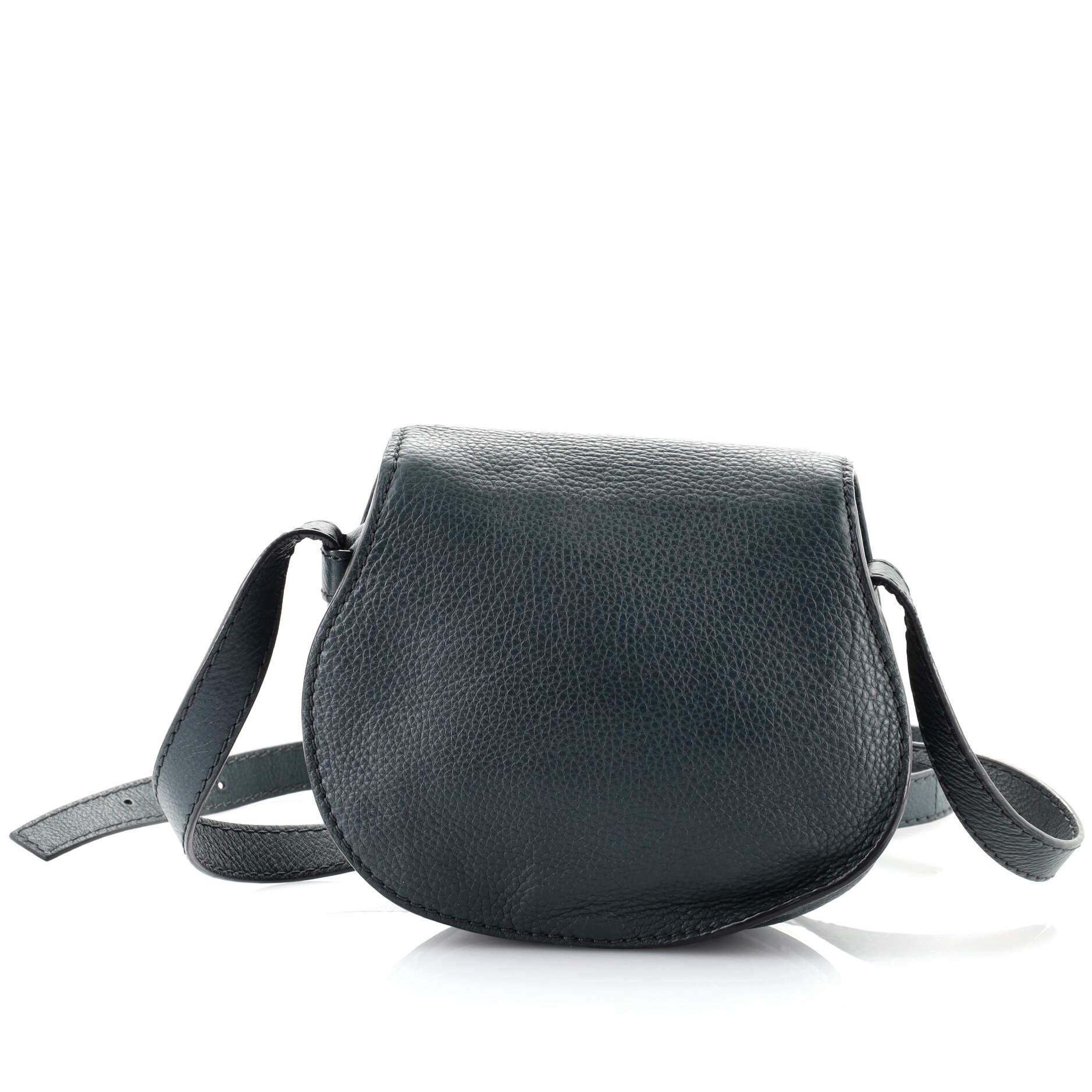 Black  Chloe Marcie Crossbody Bag Leather Small