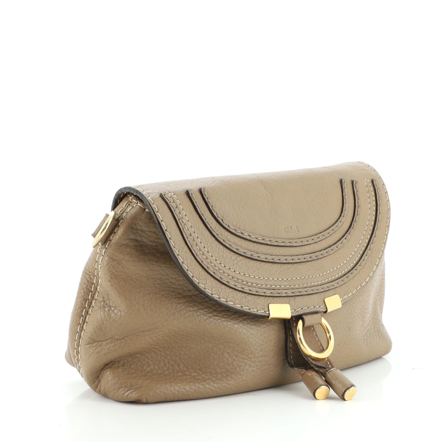 Crossbody-Tasche aus Leder von Marcie (Braun)
