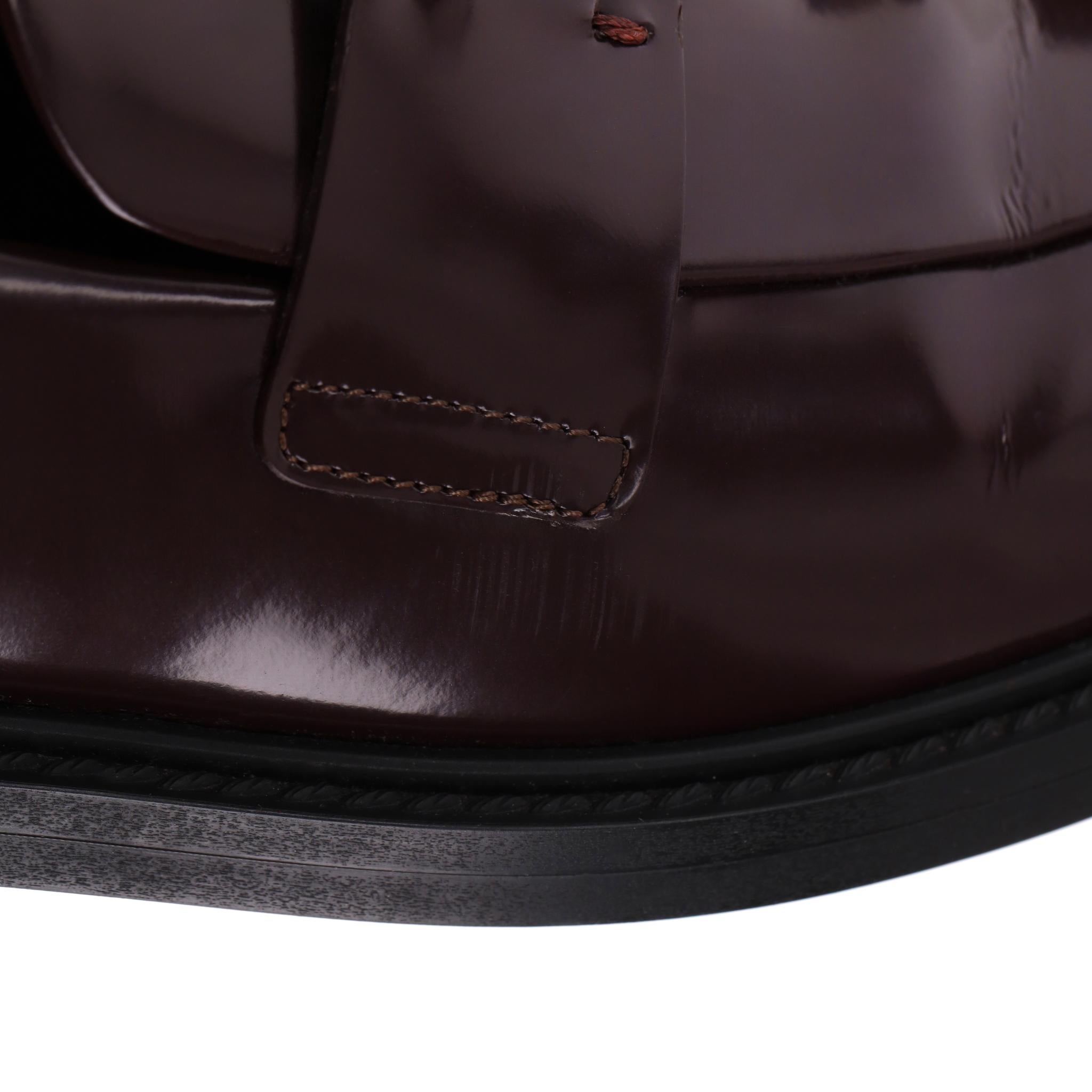 Mocasines Chloe Marcie de piel brillante en venta 6