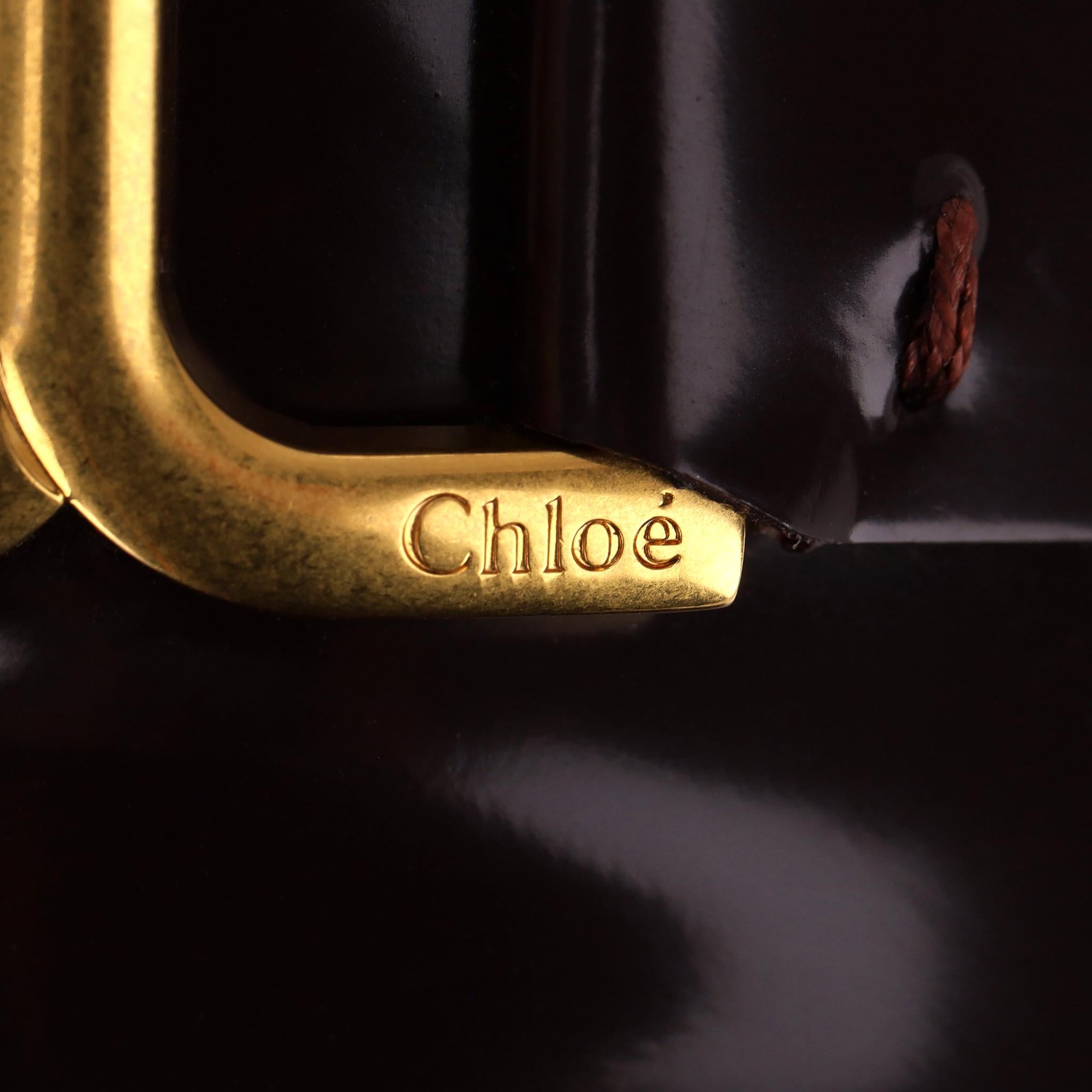 Mocasines Chloe Marcie de piel brillante en venta 3