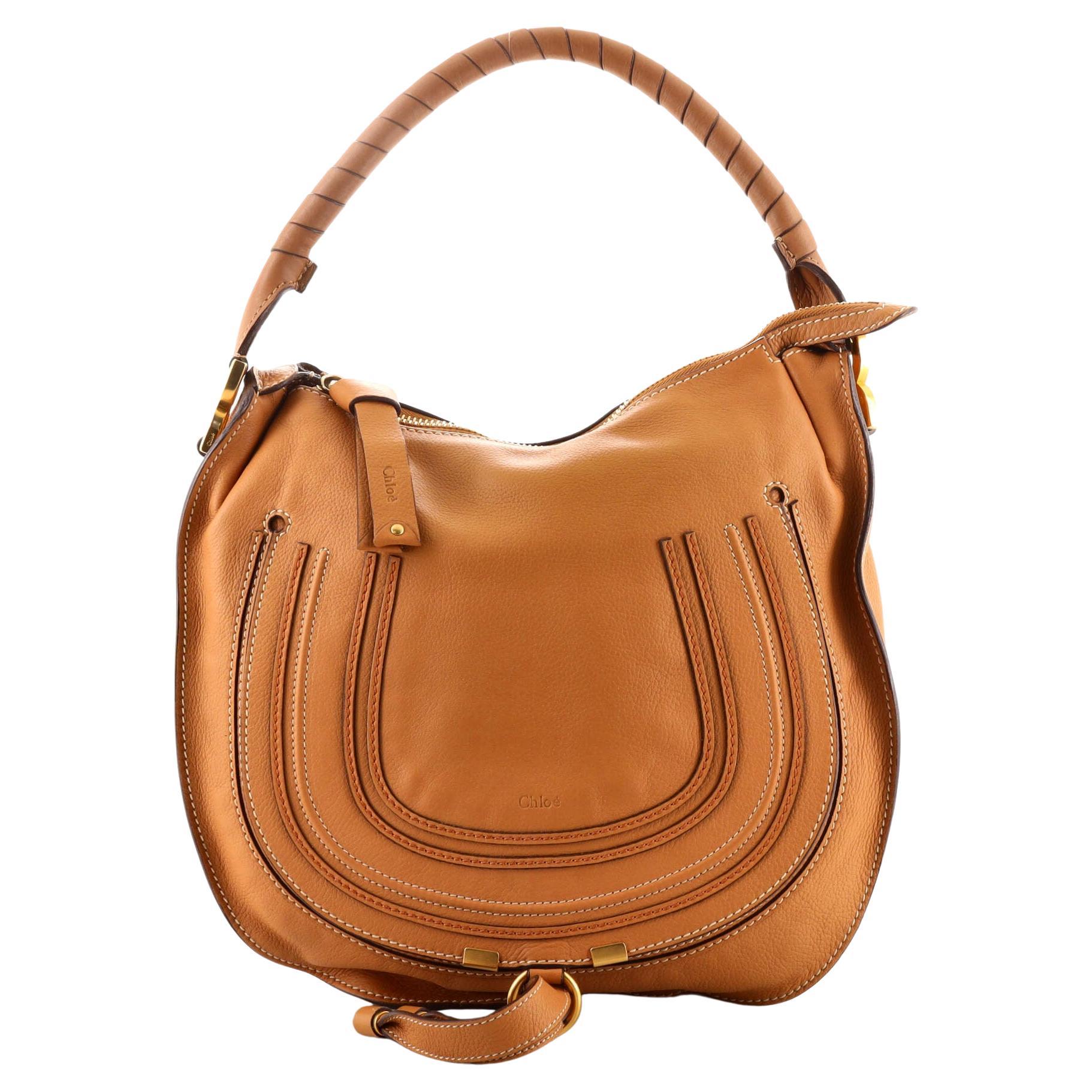 Clare V. Brown and Red Leather Hobo Bag For Sale at 1stDibs