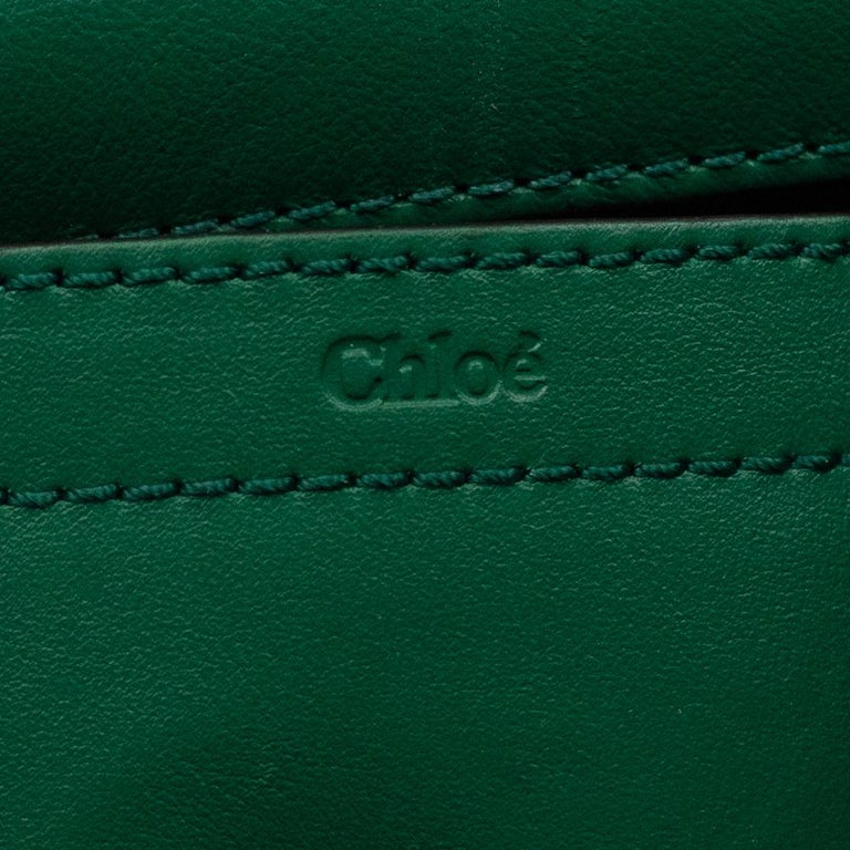CHLOÉ, Marcie in green leather at 1stDibs