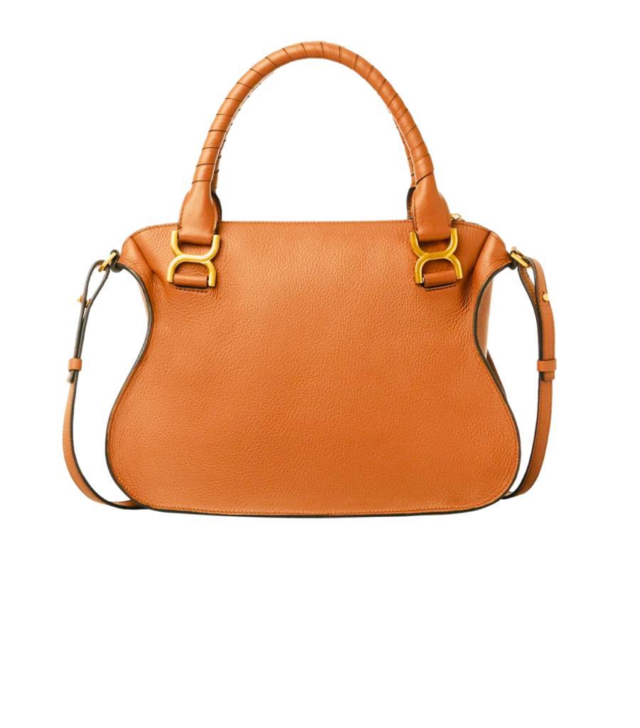 Orange Chloe Marcie Leather Bag
