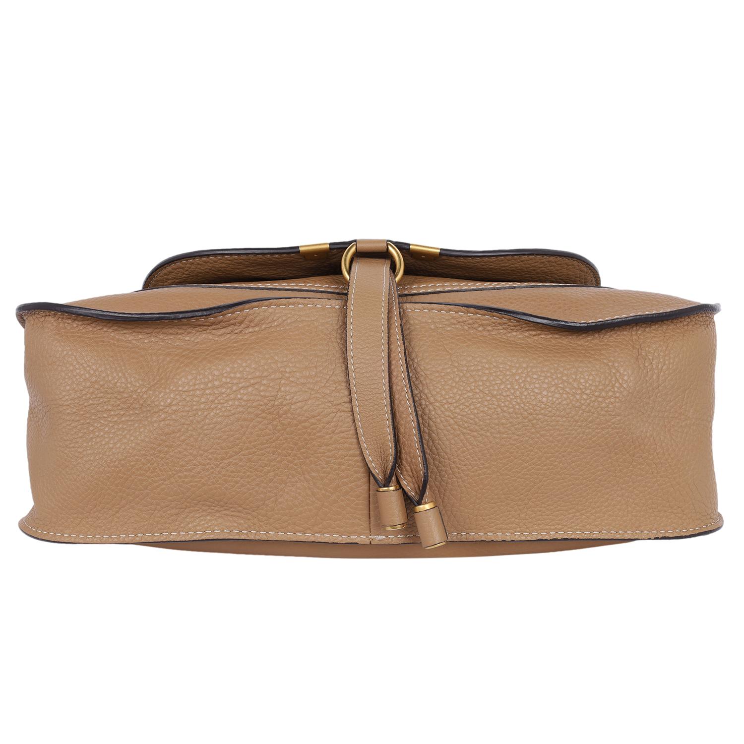 Chloe Marcie Medium Tote Umhängetasche in Taupe 5