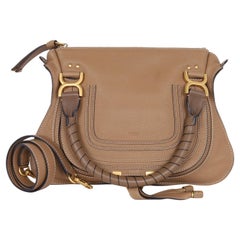 Chloe Marcie Medium Tote Umhängetasche in Taupe