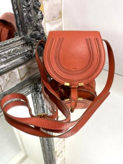Chloe Marcie Round Leather  Saddle Bag