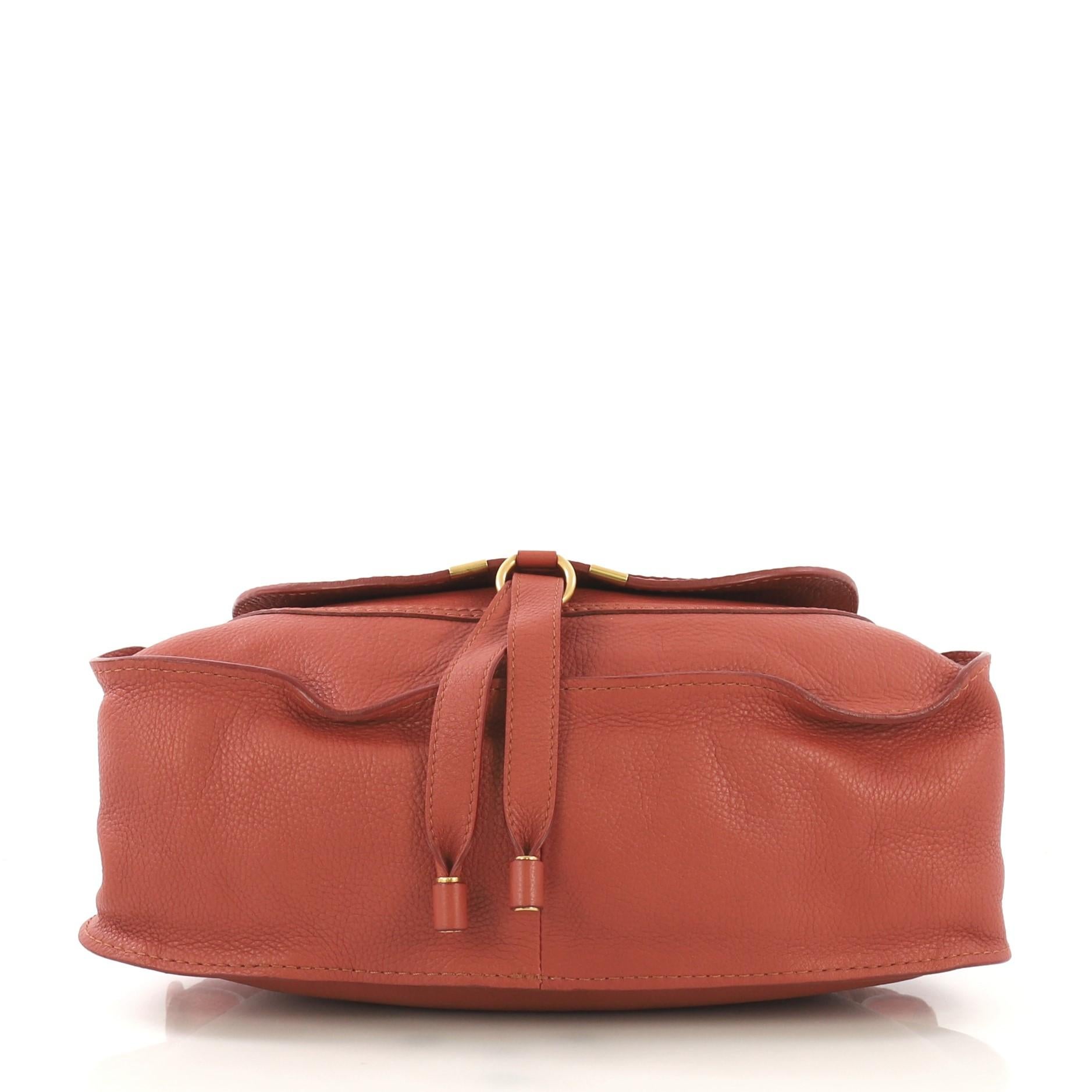 Chloe Marcie Satchel Leather Medium In Good Condition In NY, NY