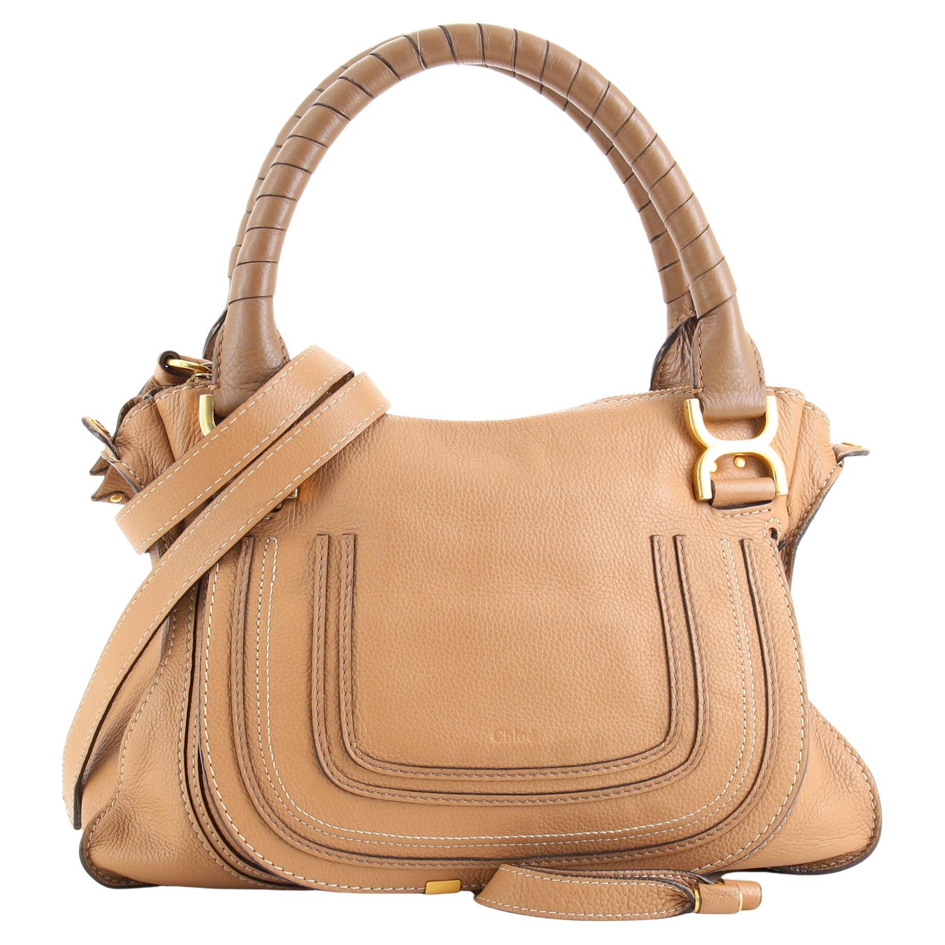 Chloe Marcie Satchel Leather Small For Sale at 1stDibs