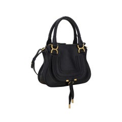Chloé Marcie Shoulder Bag — Black