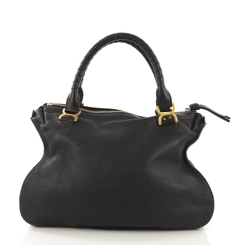 Chloe Marcie Shoulder Bag Leather Large In Good Condition In NY, NY