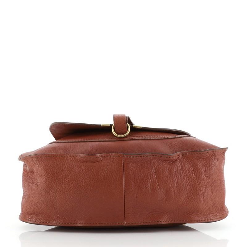 Brown Chloe Marcie Shoulder Bag Leather Medium