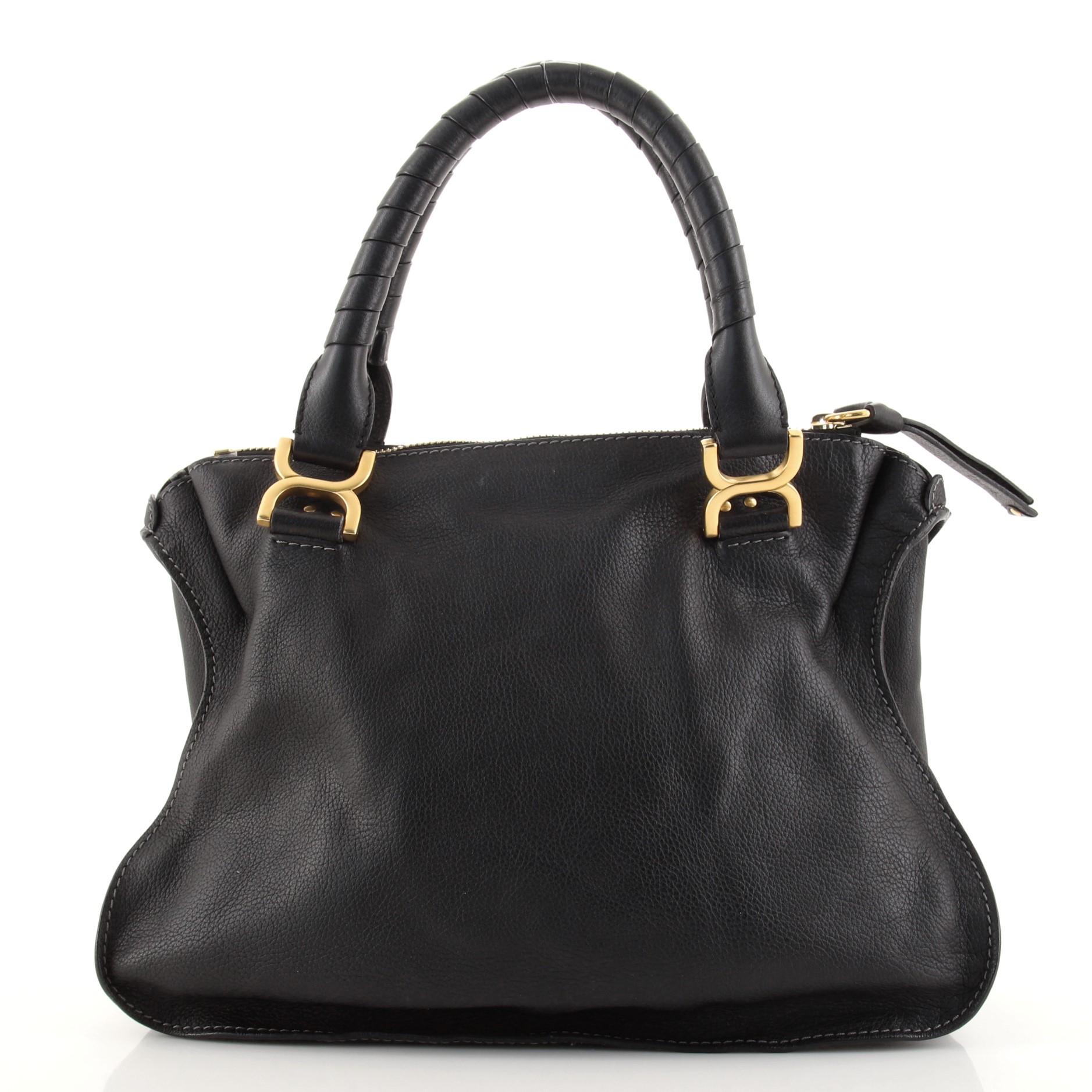 Umhängetasche aus Leder von Chloe Marcie Medium im Zustand „Gut“ in NY, NY