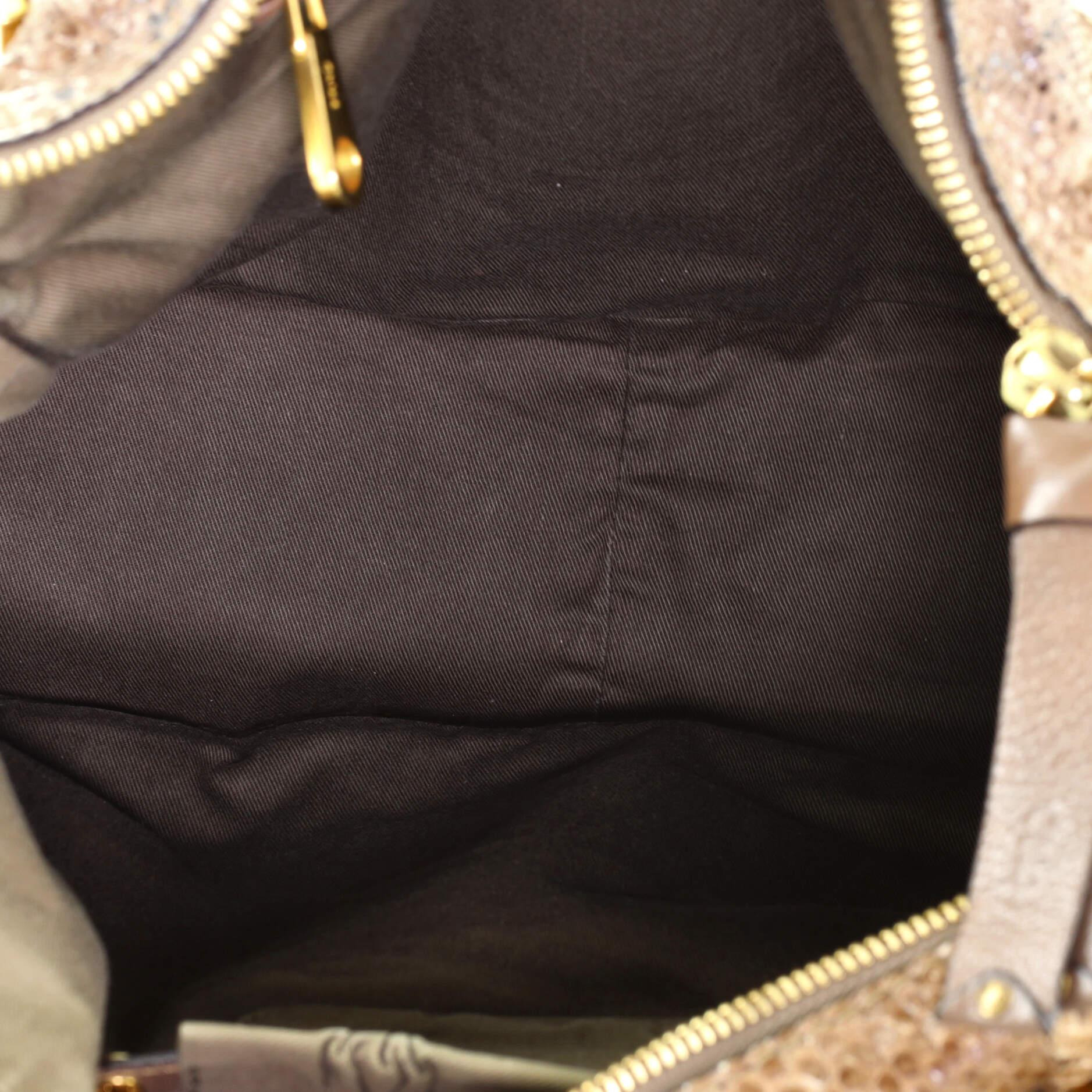 Chloe Marcie Shoulder Bag Python Large In Good Condition In NY, NY