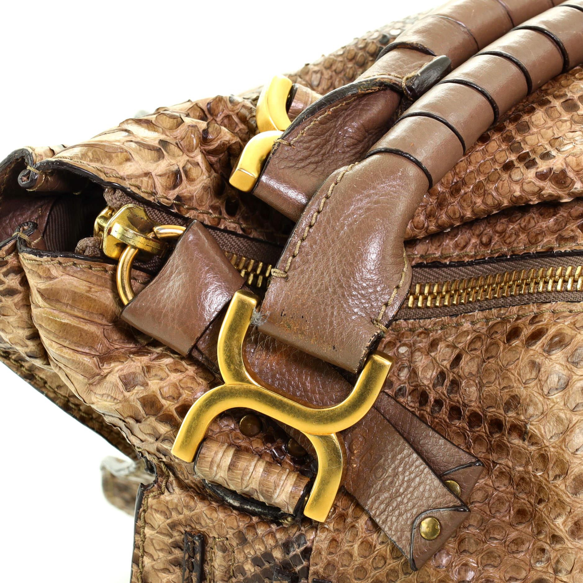 Chloe Marcie Shoulder Bag Python Large 2